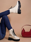 Shoetopia Casual Mid Top Cream Boots For Women & Girls /Eu36,Beige,3,B0DJ8PM2P4