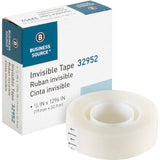 Business Source 32952 Invisible Tape Refill Roll, 1Inch Core, 3/4Inch x1296Inch , Clear