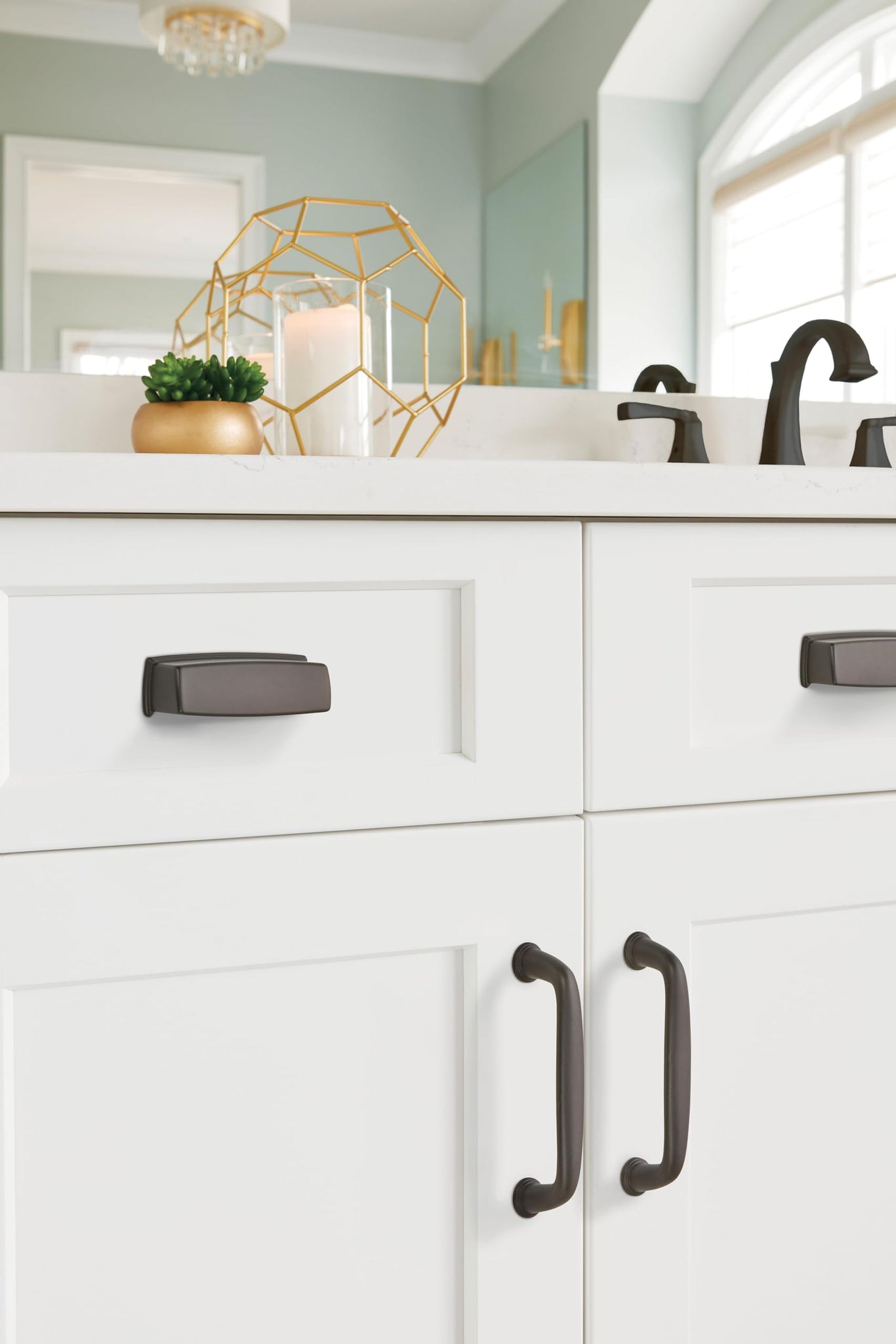 Amerock | Appliance Pull | Polished Nickel | 18 Inch (457 Mm) Center To Center | Kane | 1 Pack | Drawer Pull | Drawer Handle | C