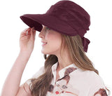 Aaram Wide Brim Uv Protection Convertible Visor Cap Ideal Sun Hat For Women, Beach Wear, Resort Wear Rain Hat & Summer Hat For