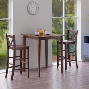 Winsome Kingsgate, 33.86'' W X 33.86'' D X 38.9'' H, Walnut