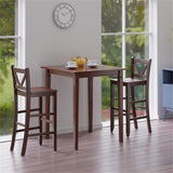 Winsome Kingsgate, 33.86'' W X 33.86'' D X 38.9'' H, Walnut