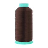 Mandala Crafts Size 46 210D T45 Bonded Nylon Thread - Dark Brown 2843 YDs Tex 45 Heavy Duty Sewing Threads for Leather, Jeans, W