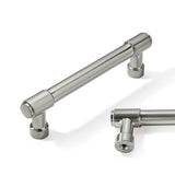 CABDM 10 Pack 3 3/4 (96mm) Cabinet Handles - Brushed Satin Nickel Pulls for Kitchen Cabinets and Cupboards