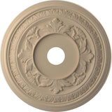 22OD x 3 1/2ID x 1P Baltimore Thermoformed PVC Ceiling Medallion (Fits Canopies up to 7 3/4), UltraCover Satin Smokey Beige