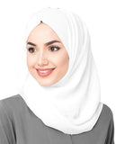Silk Route Inessence WomenS Poly Georgette Scarf (2Whjie01Pgwt001Med, Bright White, Medium)