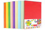 QUAKEL (QKL9) Multicolour A4 Size Sheet, 100 Piece 10 Sheets Each Colour Printing Papers, Art & Craft Paper Sheets, Double Side