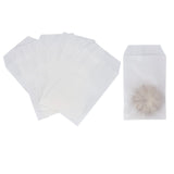 Quotidian White Flat Mini Glassine Paper Bags Envelope 2 3/4 x 4 1/2 (7 x 11.5cm) Pack of 100 - Wedding Baby Treats Candies Stam