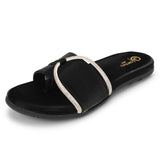 Ortho Joy Doctor Footwear For Women|| Fancy Footwear & Sandal For Women || Orthopedic Women'S Fancy Slipper For Women,Black,6,B0D872CGY7