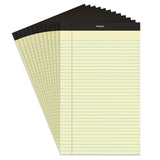 Staples TRU RED Notepads, 8.5 x 14 Inch, Wide Ruled Legal Pads, Writing Pad for Home, Office, School, 12-Pack, Canary
