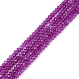 Adabele 67.5 Inch Natural Amethyst Purple Quartz Healing Gemstone 4mm Small Faceted Rondelle Loose Beads Gem Stone Spacer (565-6