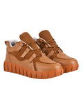 Shoetopia Girls Jm-51 Tan Sneaker - 7 Uk (Girls-Jm-51-Tan),Tan,7,B0CQK3QWN1