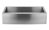 Miseno Mss3620F Apron Front 36 X 20 Stainless Steel (16 Gauge) Kitchen Sink - Includes Basin Rack And Drain