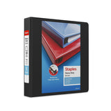 Staples 82688 Heavy-Duty 3-Ring View Binder 1-1/2-Inch Ring Black (24674-US)