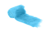 FabricLA Turquoise Shaggy Plush Faux Fur Strips - Craft Fur for Gnomes, Cosplay, and DIY Projects | 2 X 60