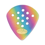 Pickboy Pos-a-Grip, Jazz, Rainbow, Cellulose, 1.50mm, 10 picks