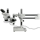 AmScope SM4T56S Professional Trinocular Stereo Zoom Microscope, WH10x Eyepieces, 7X45X Magnification, 0.7X4.5X Zoom Objectiv
