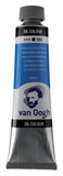 Van Gogh Oil Color Paint, 40ml Tube, Cerulean Blue Phthalo 535
