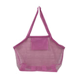 Ujeavette Large Beach Toys Bag Swimming Pool Mesh Tote Bags SandAway Bag Pink