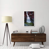 Waterfall In Creek Along Gold River Highway, Vancouver Island, Canada-Paper Art-26,,X38,,