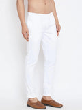 See Designs White Cotton Regular Fit Pyjamas N Elasticated Waistband_Sdpj100L
