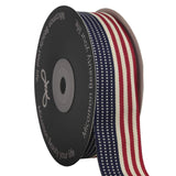 Micomon American Flag Stripes Printed Polyester Grosgrain Ribbons 1 15-Yards Per Spool DIY Clothing Accessories Wedding Gift wra