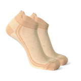 Sockscarving Feel The Comfort Pure Cotton Premium 1 Pair Socks, Mesh Knit Cushioned Low Cut, Beige, For Men And Women Stretcha