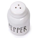 Luciano Housewares Salt and Pepper Shakers Set, Novelty Ceramic Shakers, Modern Farmhouse-Design Kitchen Decor and Accessories,