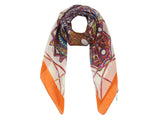 Cashmere Craft 100% Silk Multicolor Printed Scarf Ccsilk561