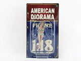 American Diorama August Bikini Calendar Girl Figurine for 1/18 Scale Models