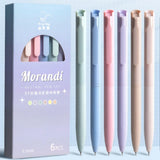 Honest Store 6 Pcs 0.5mm Gel Pens Retractable Quick Dry Ink Fine Point Smooth Writing Pens for School Office Supplies (Multi P
