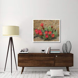 Claret Cup Cactus Flowering, Utah-Paper Art-42,,X35.2,,