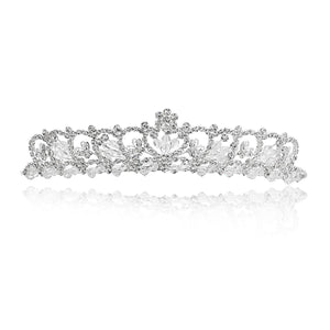 SAMKY Bridal Crown Rhinestone Wedding Tiara for Women Princess Bride Hair Accessories