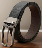 Men Formal, Casual, Party, Evening Brown, Black Genuine Leather Reversible Belt ()_650