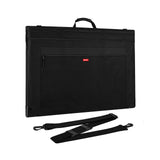 Nicpro Light Weight Art Portfolio Bag, 20x26 Black Art Canvas Portfolio Case with Detachable Shoulder Strap, Leather Corners, Ca