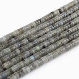 155pcs 3x2mm Genuine Spectrolite Labradorite Heishi Disc Rondelle Spacer Stone Semi Precious Gemstone Loose Beads for Jewelry Ma