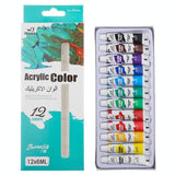 Grofilo Premium Acrylic Paint Set (12 Pcs X 6Ml)