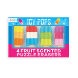 Icy Pops Scented Erasers - Set of 4