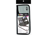ArtBin 6875AG Hook & Needle Folio, Portable Knitting & Crochet Organizer, [1] Zippered Poly Canvas Case, Gray/Black