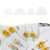 Xaekicr 4pcs Mini Flower Polymer Clay Cutters - Clay Earring Cutters for Floral Jewelry, Polymer Clay Molds for Handmade Accesso