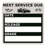 NOYOC Oil Change Stickers, Static Cling 120 Count 2x2 Inches Oil Change Reminder Sticker for Windshield, No Residue Clear Next S