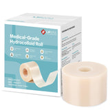 LIFARA Hydrocolloid Roll for Wound Care - Cut-to-Size, Hydrocolloid Patch Bandages with Self-Adhesive, Ultra Absorbent & Waterpr