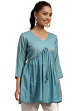 Libas Women'S A-Line Kurti (29144_Sea Green