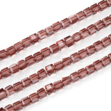 500pcs Czech Faceted Cube Crystal Glass Beads Spacer 8mm (0.3 Inch) Burgundy Red