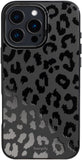 SCORPIFY for iPhone 16 Pro Max Case [Compatible with MagSafe] with Matte Black Leopard Cheetah Print Design, Cute Magnetic Phone
