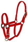 Hamilton Pet & Equine 3/4 Nylon Adjustable Chin Horse Halter, Foal, Red