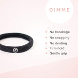 Gimme Beauty - Any Fit No Damage Hair Ties - Blondie - Seamless Microfiber Hair Elastic - Hair Accessories With All Day Hold - N