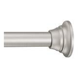 Moen Brushed Nickel Adjustable 4472Inch Tension Mounted Straight Shower Curtain Rod for Bathroom, TR1000BN