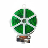Heavenglow Flexible Plant Tying Wire Roll Bendable Garden Tie Wire Roll Compact Twist Tie With Cutter, 100M