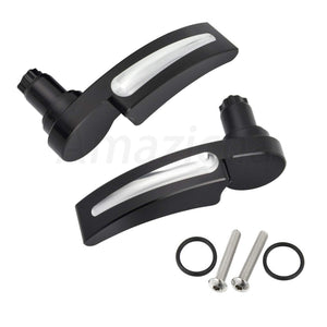 Amazicha Black Saddlebag Latch Kit Saddle Bag Latches Lifter Compatible for Harley Davidson Touring Street Glide, Road Glide, El